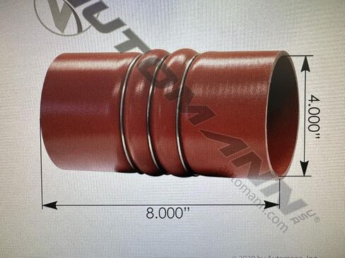 Silicone Hump Hoses Charge Air Cooler 4 Hoses x4.00" ID x 8.00" Compatible With Peterbilt, Compatible With Kenworth, Compatible With Freightliner Hot Side with 8x 425c clamps in Kuwait