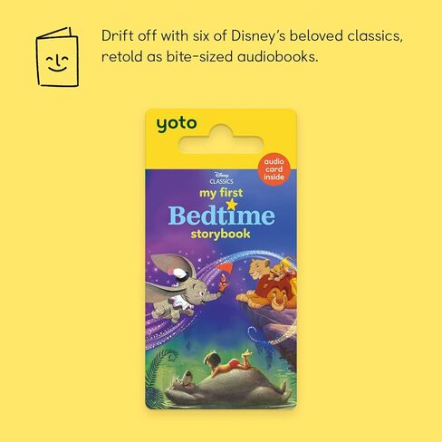 YOTO Disney Classics: My First Bedtime Storybook – Kids Audiobook Card for Use with Player & Mini All-in-1 Audio Device, Screen-Free Listening with Relaxing Tales for Sleep & Naptime, Ages 2+ in Kuwait