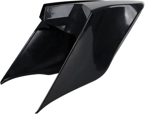 Unpainted Black ABS Left Right Extended Side Covers Stretched Side Panels for Harley Touring Models Road Glide FLTR, Street Glide FLHX Electra Glide FLHT Ultra Classic 2009-2013 in Kuwait