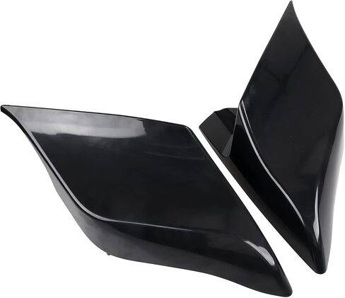 Unpainted Black ABS Left Right Extended Side Covers Stretched Side Panels for Harley Touring Models Road Glide FLTR, Street Glide FLHX Electra Glide FLHT Ultra Classic 2009-2013 in Kuwait