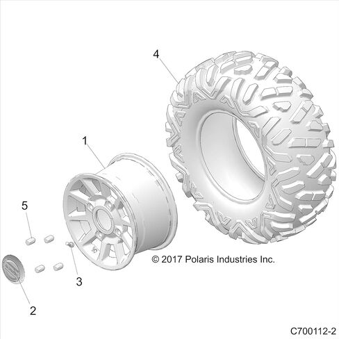 Polaris 5416411 Outlaw II High Lifter Tire 29.5X11.0 RZR 1000 XP in Kuwait