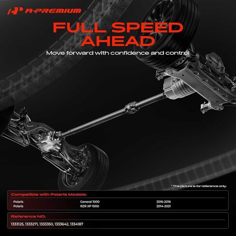 مجموعة عمود المحرك الأمامي A-Premium متوافقة مع Polaris General 1000 2016، RZR XP 1000 2014-2021، عمود الدعامة الكامل in Kuwait