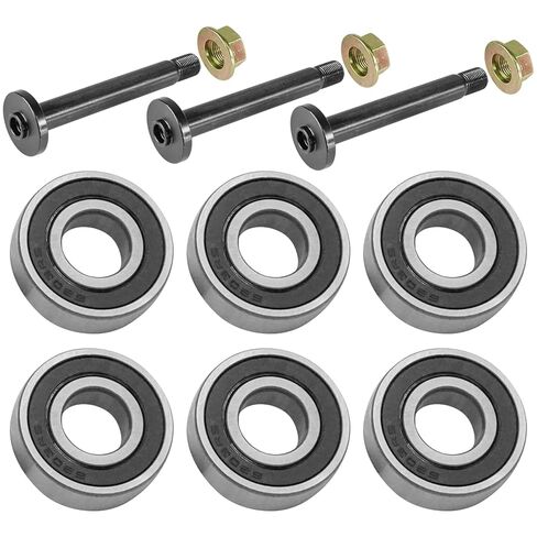 Replacement Spindle Shaft and Bearings for Toro ZS 4200S 4200T 4200TF 5000 Riding Mower 3X, Replaces Mod-C88-40611 74386, Pack of 3 in Kuwait
