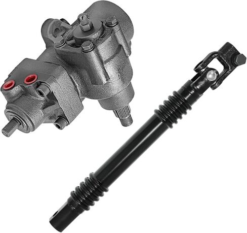 Detroit Axle - Gear Box Kit for Chevrolet GMC Silverado Sierra 2500HD 3500 2500 1500HD, Power Steering Gear Box Assembly, Lower Intermediate Steering Shaft Replacement in Kuwait