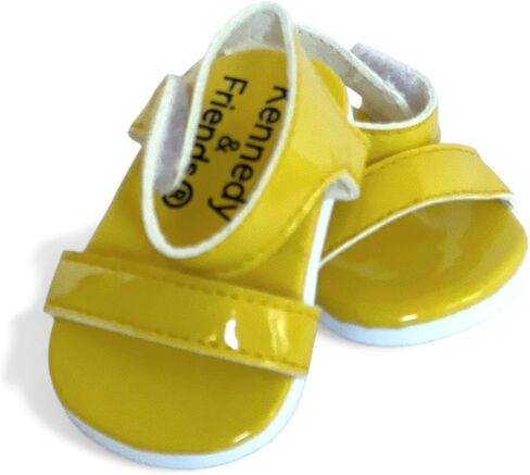 18 Inch Doll Shoes- Bright Colored Sandals for Your 18 Inch Kennedy and Friends Fashion Girl Dolls (Yellow) in Kuwait