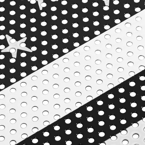 Hooke Road Wrangler JL Grill Inserts Gladiator Grille Guard for 2018-2026 Jeep Wrangler JL & Gladiator JT (American Flag, Black & White, Steel) in Kuwait
