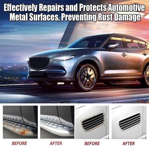 Rust Remover for Metal, Rust Converter for Metal, Suitable for Removing Rust from Vehicles, Tools, Chains, and Other Items(2PCS) in Kuwait
