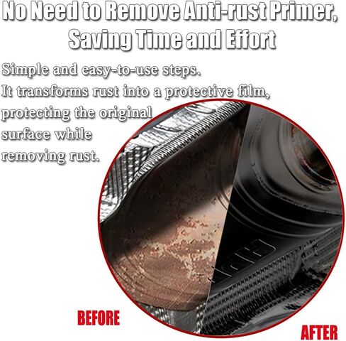 Rust Remover for Metal, Rust Converter for Metal, Suitable for Removing Rust from Vehicles, Tools, Chains, and Other Items(2PCS) in Kuwait