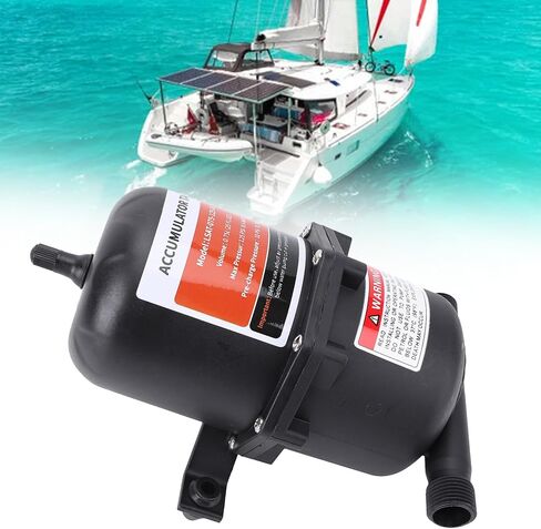 Accumulator, 0.75L 125PSI Pre Pressurized Accumulator for RV, Boat, Travel Trailer, Caravan, Control Inner Bladder, 1/2 MNPT Port Fitting in Kuwait