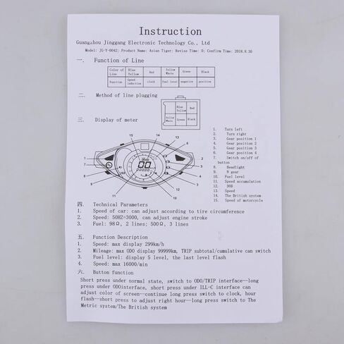 harayaa Motorcycle Gauge Cable Instrument Tachometer Cable 3-Pin Connection Suitable for in Kuwait