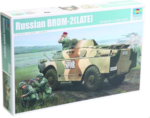 Trumpeter Russian BRDM2 Late Amphibious Armored Recon Vehicle (1/35 Scale) in Kuwait