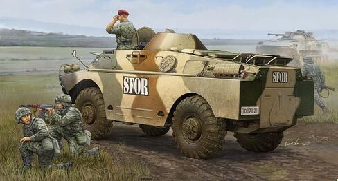 Trumpeter Russian BRDM2 Late Amphibious Armored Recon Vehicle (1/35 Scale) in Kuwait