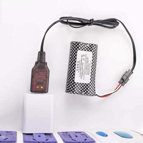 7.4 فولت 3Pin SM-3P التوصيل كابل شاحن USB للسيارات RC والقوارب اللعب القرش فراغ شاحن بطارية ليثيوم أيون شاحن بطارية (2 قطعة) in Kuwait