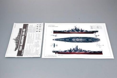 عازف البوق 1/350 سفينة حربية يو إس إس ألاباما BB60 in Kuwait