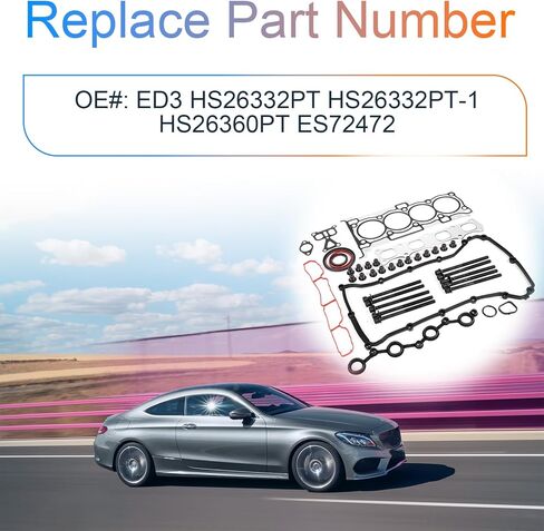 مجموعة حشية رأس أسطوانة المحرك ED3 2.4L تناسب كرايسلر 200 سيبرينغ، دودج أفينجر 08-14/ كاليبر 07-12/ رحلة 09-20، جيب كومباس باتريوت 07-20 2.0/2.4L OE HS26332PT ES72472 in Kuwait