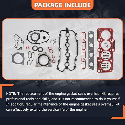 06F103483D Engine Overhaul Gasket Seals Kit Fit for Audi A4 for VW 2.0 TFSI BWA BPY EA113 Replace for 06F103383 06A103171A in Kuwait