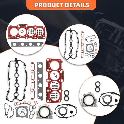 06F103483D Engine Overhaul Gasket Seals Kit Fit for Audi A4 for VW 2.0 TFSI BWA BPY EA113 Replace for 06F103383 06A103171A in Kuwait
