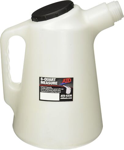 ATD Tools 5336 Plastic Measure Spout - 6 Quart Capacity in Kuwait