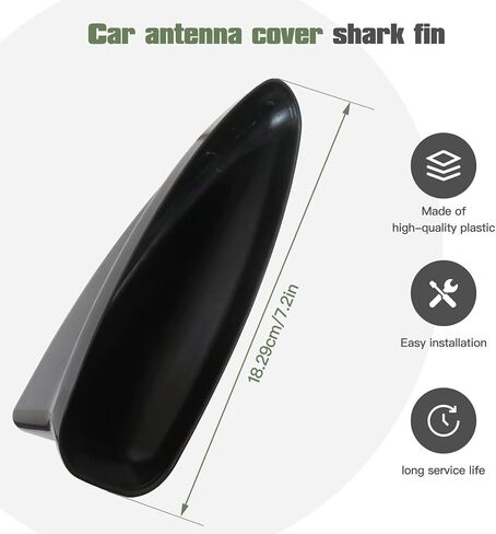 Antenna Cover Replacement for Civic 2022 2023 2024 2025, Car Shark Fin Antenna Topper Cover Trim Exterior Decoration Sticker for 11th gen Civic Accessories in Kuwait