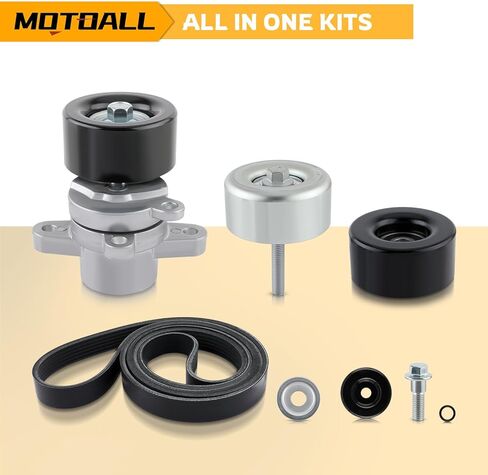 MOTOALL محرك محرك الحزام الموتر المهمل بكرة حزام اعوج عدة 11955JA10D 7PK1705 صالح ل 2009-2015 نيسان ماكسيما 3.5L V6 استبدال ل 11925JA11A 11925JA100 in Kuwait