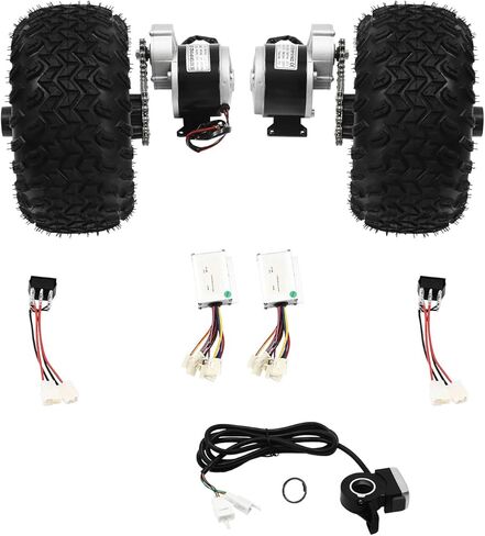 10 "24 فولت 250 واط عربة كهربائية ATV موتور مجموعة عجلات الهواء سكوتر الشاطئ تحويل عدة in Kuwait