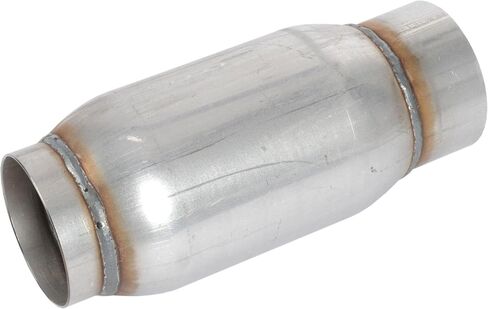 JEGS Flowpack Bullet Muffler | 3in.Inlet/Outlet | 4" x 6.5" Body | 9" Overall Length | Aluminized Steel Case With A 409 Stainless Steel Perforated Inner Core in Kuwait