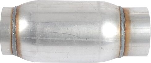 JEGS Flowpack Bullet Muffler | 3in.Inlet/Outlet | 4" x 6.5" Body | 9" Overall Length | Aluminized Steel Case With A 409 Stainless Steel Perforated Inner Core in Kuwait