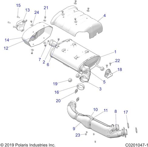 Polaris 1263194 Silencer Sportsman Scrambler 1000 XP S 2020-2023 in Kuwait