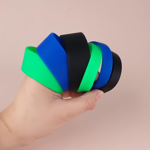 12 Pcs Silicone Bands for Sublimation Tumbler, 1.2cm/2.5cm Sublimation Paper Holder Ring, Heat Resistant Tight-Fitting Sublimation Bands for Prevent Ghosting Bottle Cup DIY (Multicolor) in Kuwait