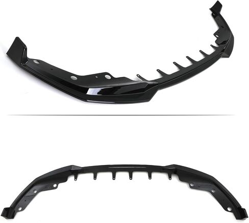 Front Lip Compatible with BMW G20 3 Series M Sport 330e 330i M340i 2019–2022, V Style Front Bumper Chin Splitter Spoiler for 330i 330e M340i (Gloss Black) in Kuwait