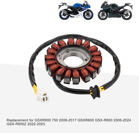 GOOFIT 18 لفائف 2 سلك مولد مغناطيسي الجزء الثابت ملف الإشعال لاستبدال GSXR600 750 2006-2017 GSXR600 GSX-R600 2006-2024 GSX-R600Z 2022-2023 in Kuwait