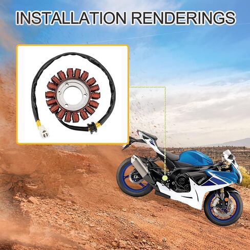 GOOFIT 18 لفائف 2 سلك مولد مغناطيسي الجزء الثابت ملف الإشعال لاستبدال GSXR600 750 2006-2017 GSXR600 GSX-R600 2006-2024 GSX-R600Z 2022-2023 in Kuwait