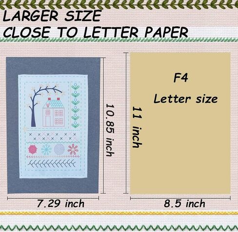 Embroidery Kit Stitch Book Large Size Cross Stitch Kits Embroidery Supplies for Adults Beginner in Kuwait