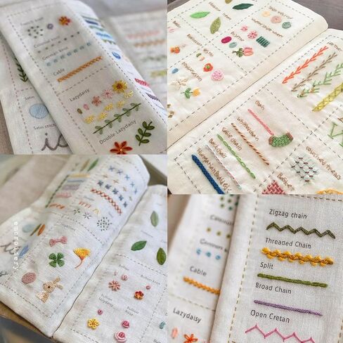 Embroidery Kit Stitch Book Large Size Cross Stitch Kits Embroidery Supplies for Adults Beginner in Kuwait