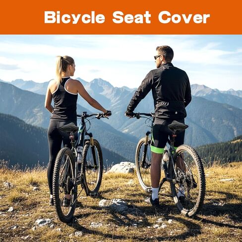 4PCS Waterproof Bike Seat Cover, 210T Silver-Coated Polyester Bicycle Saddle Cover, Rain/Dust Protector with Drawstring for Men Women, Fits Most City/Mountain/Road Bikes (Black/Brown/Dark Gray/Silver in Kuwait