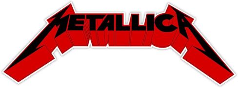 Metal red Sticker Decal 6" x 2" in Kuwait