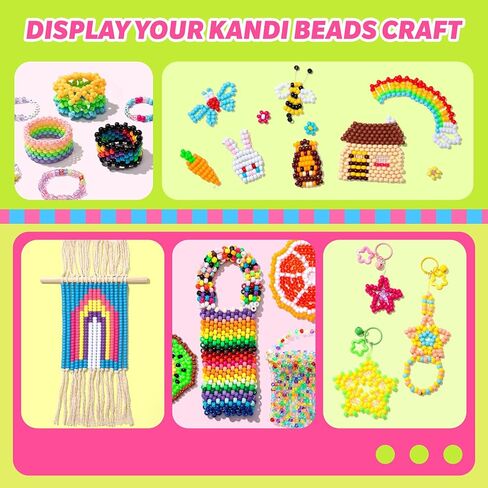 Simetufy 12,000PCS Pony Beads Bulk, 30 Colors 6x9mm Plastic Kandi Beads for Bracelet Making Hair Braiding Jewelry Key Chains DIY Crafts Gifts (6.88LB, Shockproof Packaging) in Kuwait