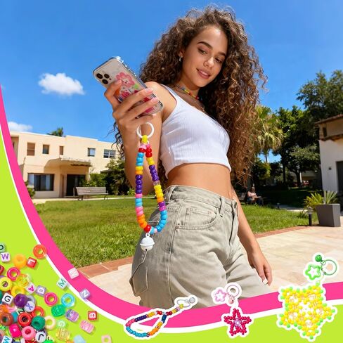 Simetufy 12,000PCS Pony Beads Bulk, 30 Colors 6x9mm Plastic Kandi Beads for Bracelet Making Hair Braiding Jewelry Key Chains DIY Crafts Gifts (6.88LB, Shockproof Packaging) in Kuwait