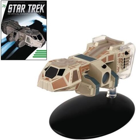 مركبة Star Trek Starships Neelixs Ship Baxial Die-Cast مع مجلة Collector #76 in Kuwait