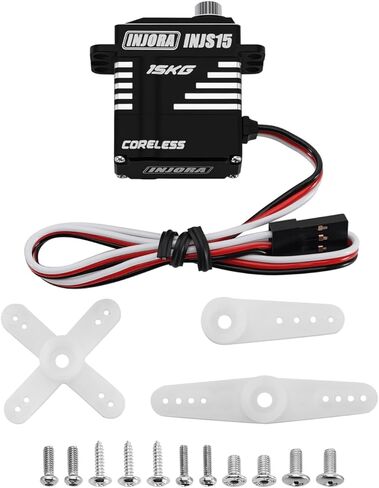 INJORA INJS15 Waterproof Coreless Servo with Tray & Horn for 1/24 SCX24 in Kuwait