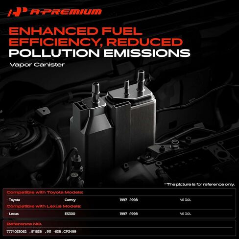 A-Premium Vapor Canister Compatible with Toyota Camry 3.0L & Lexus ES300, 1997 1998, 3.0L in Kuwait