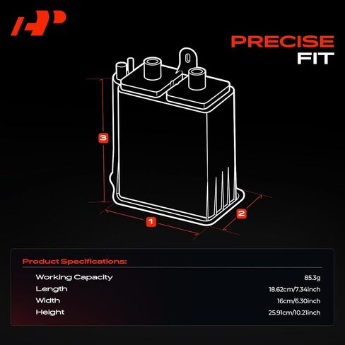 A-Premium Vapor Canister Compatible with Toyota Camry 3.0L & Lexus ES300, 1997 1998, 3.0L in Kuwait