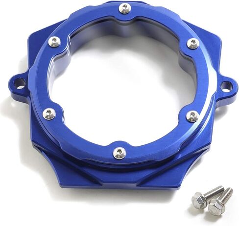 Cylinder Head Side 3 Cover with Clear Window Full Clear Cam Shaft Cover for Yamaha Raptor 700 2006-2022, 1S3-11185-00-00, 1S3-11185-10-00, Blue Base, Blue Cover in Kuwait