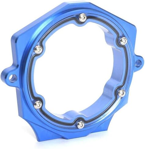 Cylinder Head Side 3 Cover with Clear Window Full Clear Cam Shaft Cover for Yamaha Raptor 700 2006-2022, 1S3-11185-00-00, 1S3-11185-10-00, Blue Base, Blue Cover in Kuwait