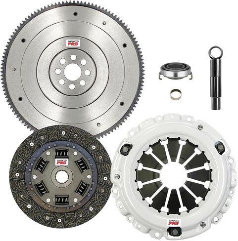طقم القابض ClutchMaxPRO Performance Stage 2 مع دولاب الموازنة متوافق مع Acura CSX RSX TYPE-S TSX ILX K20 Honda Accord Civic Si K20A2 K20A3 K20Z1 K20Z3 K24A 2.0L 2.4L (CP08137HDFW-ST2) in Kuwait