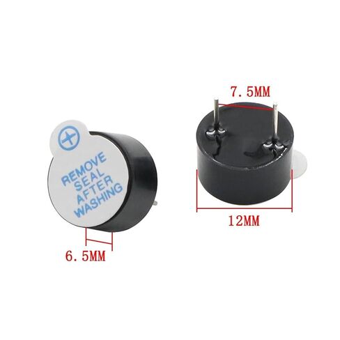 10 قطعة/الوحدة DC5V 12065 طنان إنذار نشط Dimension12x6.5MM طنان مستمر إنذار دبوس الملعب 7.5 مللي متر 85dB 2700 هرتز in Kuwait