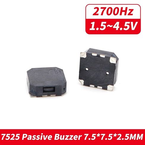Buzzer 7525 Dimension7.5x7.5x2.5mm مولد الصوت السلبي 3.6v صفارة السبر الجانبي البيئي in Kuwait