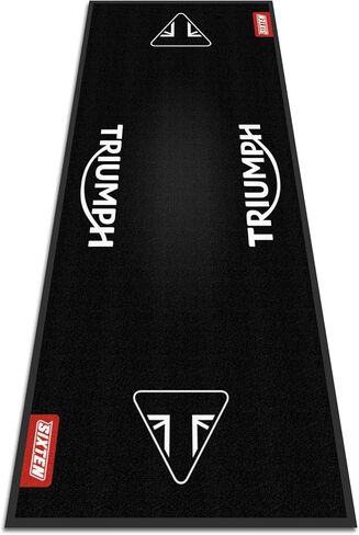 SIXTEN Triumph Classic Motorcycle Mat 95x240 - Eco-Friendly Garage and Paddock Mat - Washable, Oil Absorbent and Eco-Friendly - Motorcycle Protection Mat in Kuwait