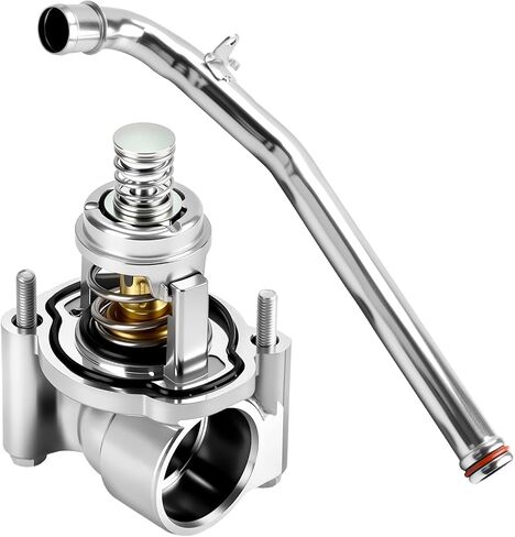 Upgraded Aluminum Engine Coolant Thermostat Housing Assembly Compatible With GMC Acadia, Chevy Blazer, Cadillac XT5 XT6, Buick Regal LaCrosse 3.6L V6 2017-2023 - Replaces 12678779, 15-11122 in Kuwait
