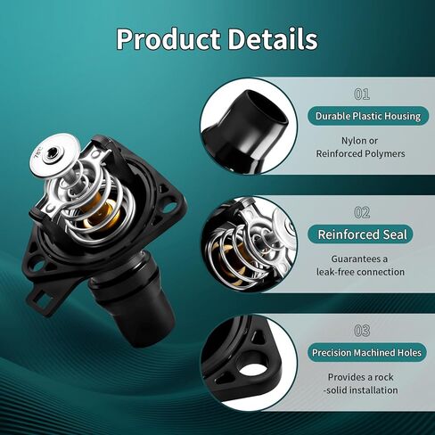 مجموعة مبيت منظم حرارة مبرد المحرك مع مستشعر يناسب Honda Accord 2003-2007، Honda Element 2003-2011 2.4L - يستبدل 19301-RAA-A01، 19320-RAA-A01 in Kuwait